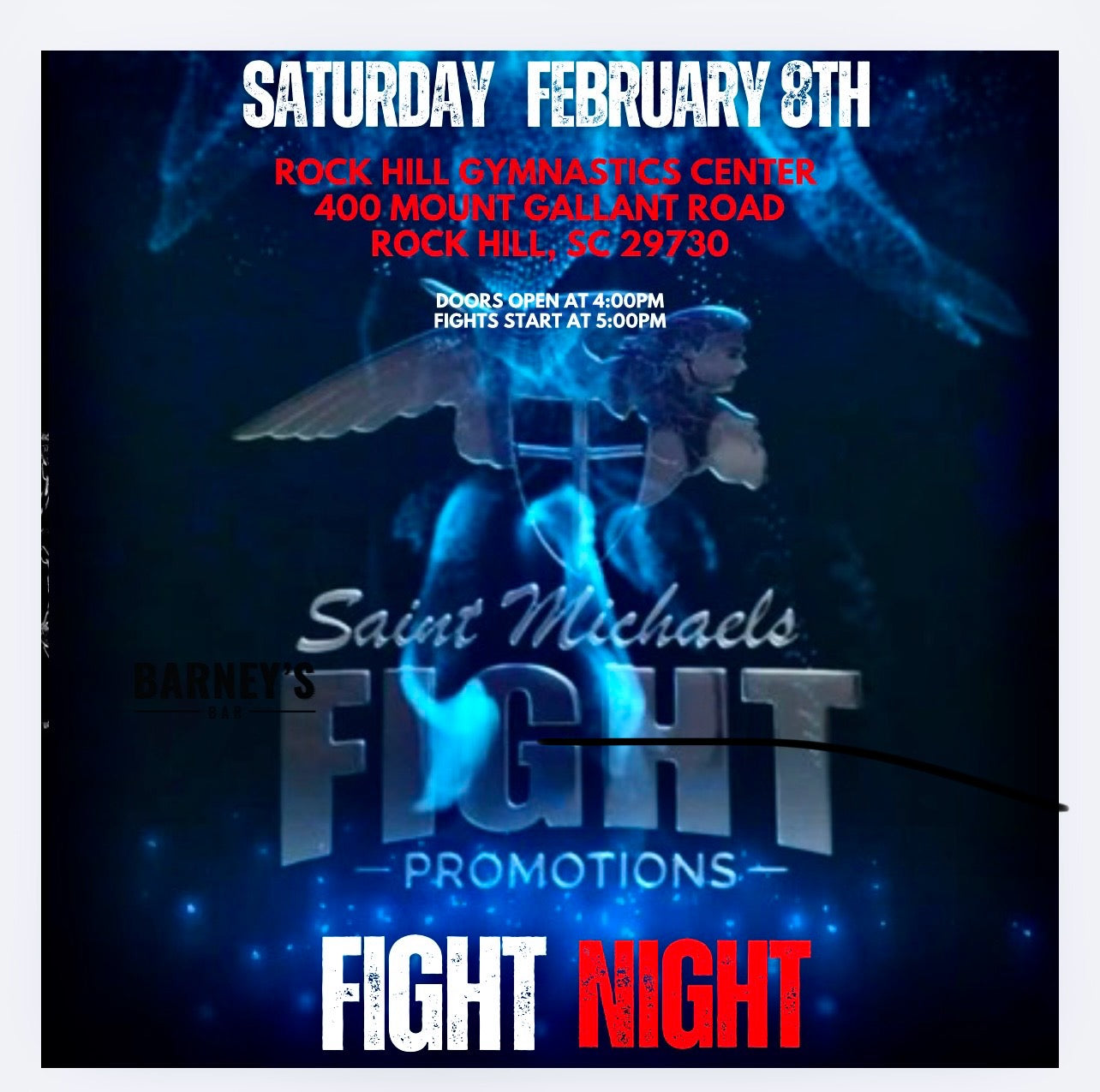 FRONT Row- February 8th- Rock Hill Gymnastics Center - Rock