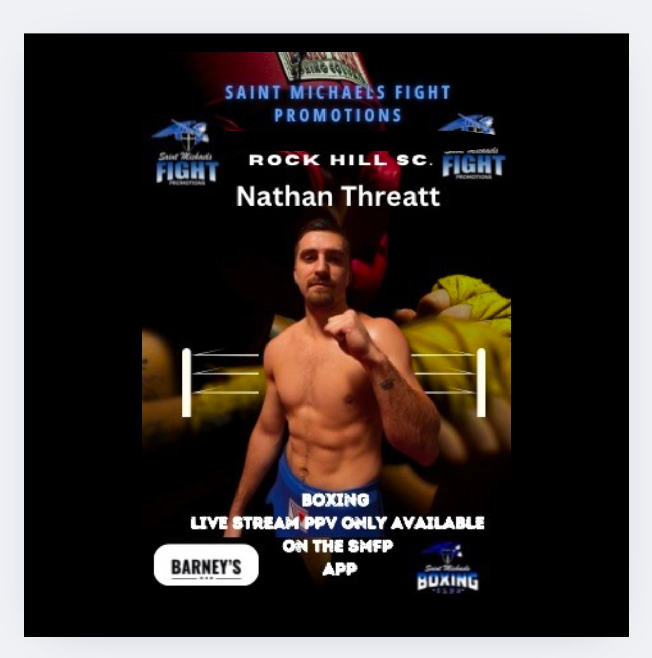 Nathan Threatt GM Ticket- February 8th - Rock hill- Rock Hill Gymnastics Center