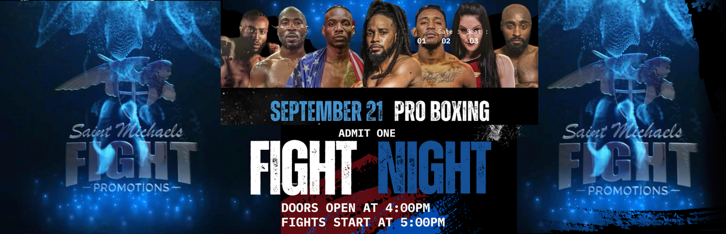 FIGHT NIGHT General Admission -September 21 Rock Hill Sports & Event Center